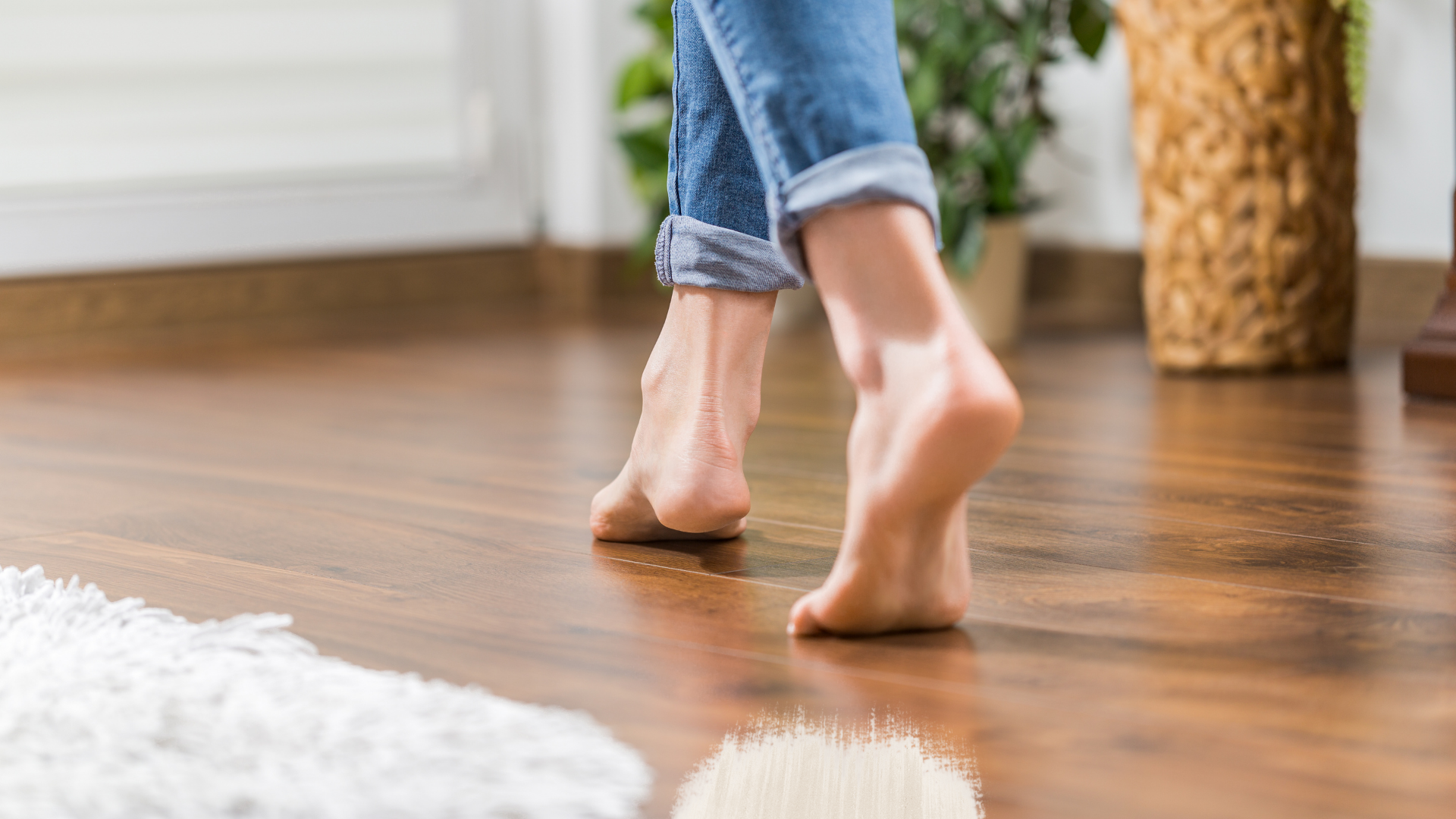 Use builders paper to protect carpet while painting baseboard